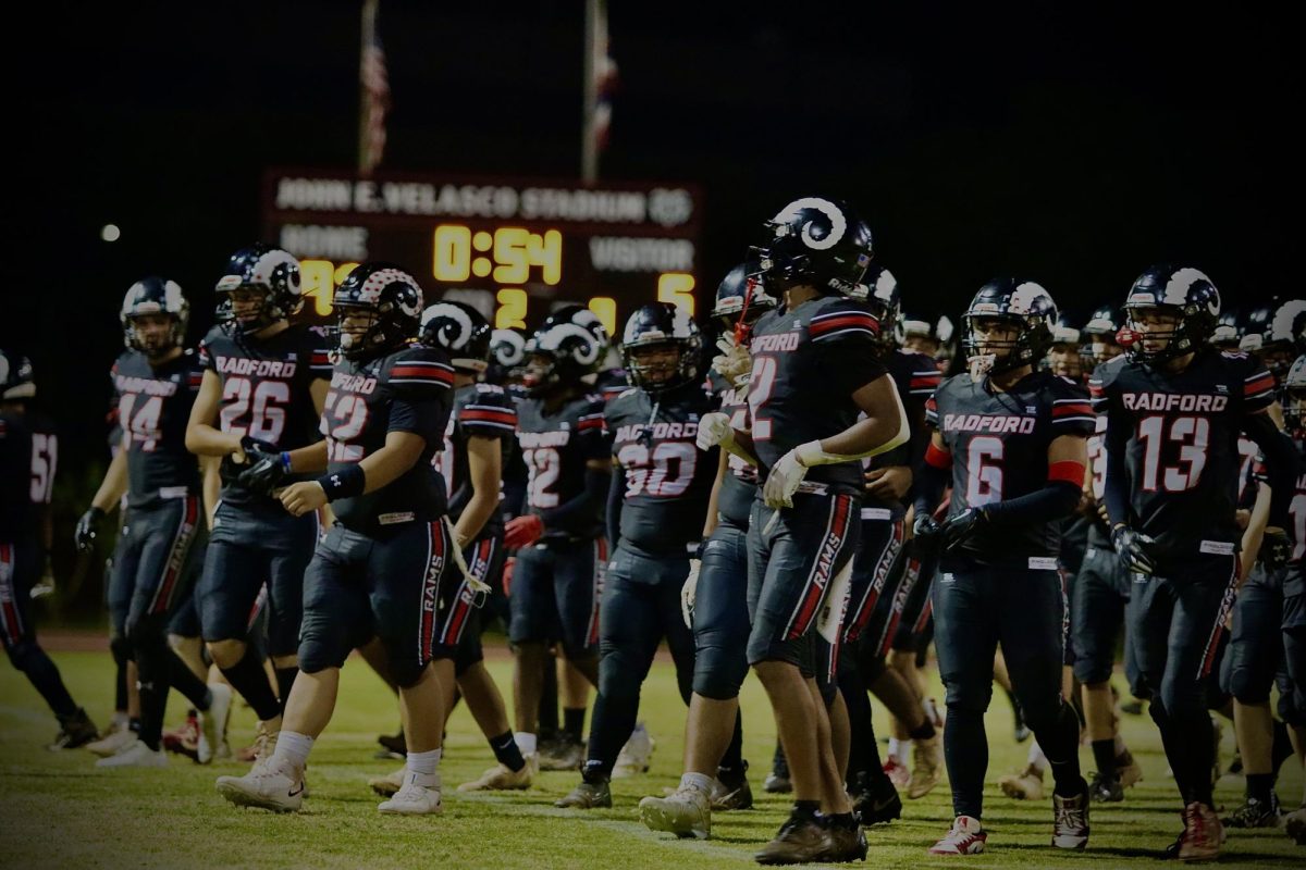 Radford Football Team wins homecoming game against Pearl City  on Friday, September 20 by a landslide with a final score of 63 to 22.