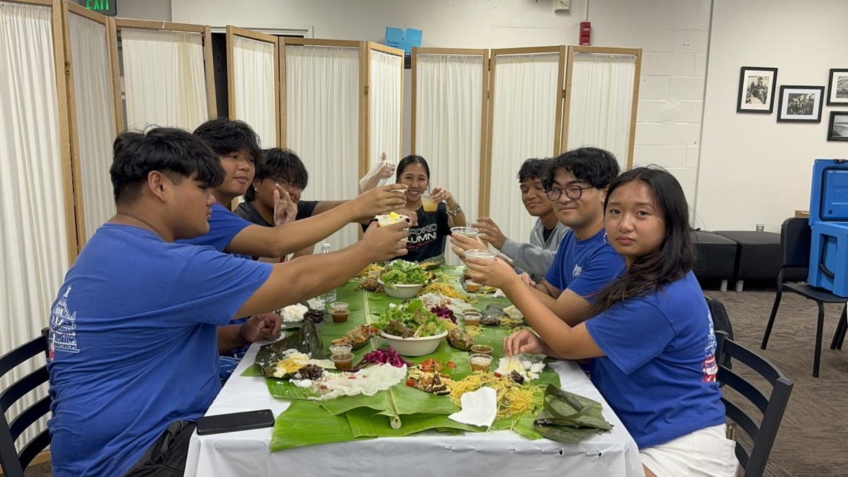  Radford’s Filipino-American club enjoying the Kamayan Festival to help out the JayCees of Honolulu on October 13, 2024.