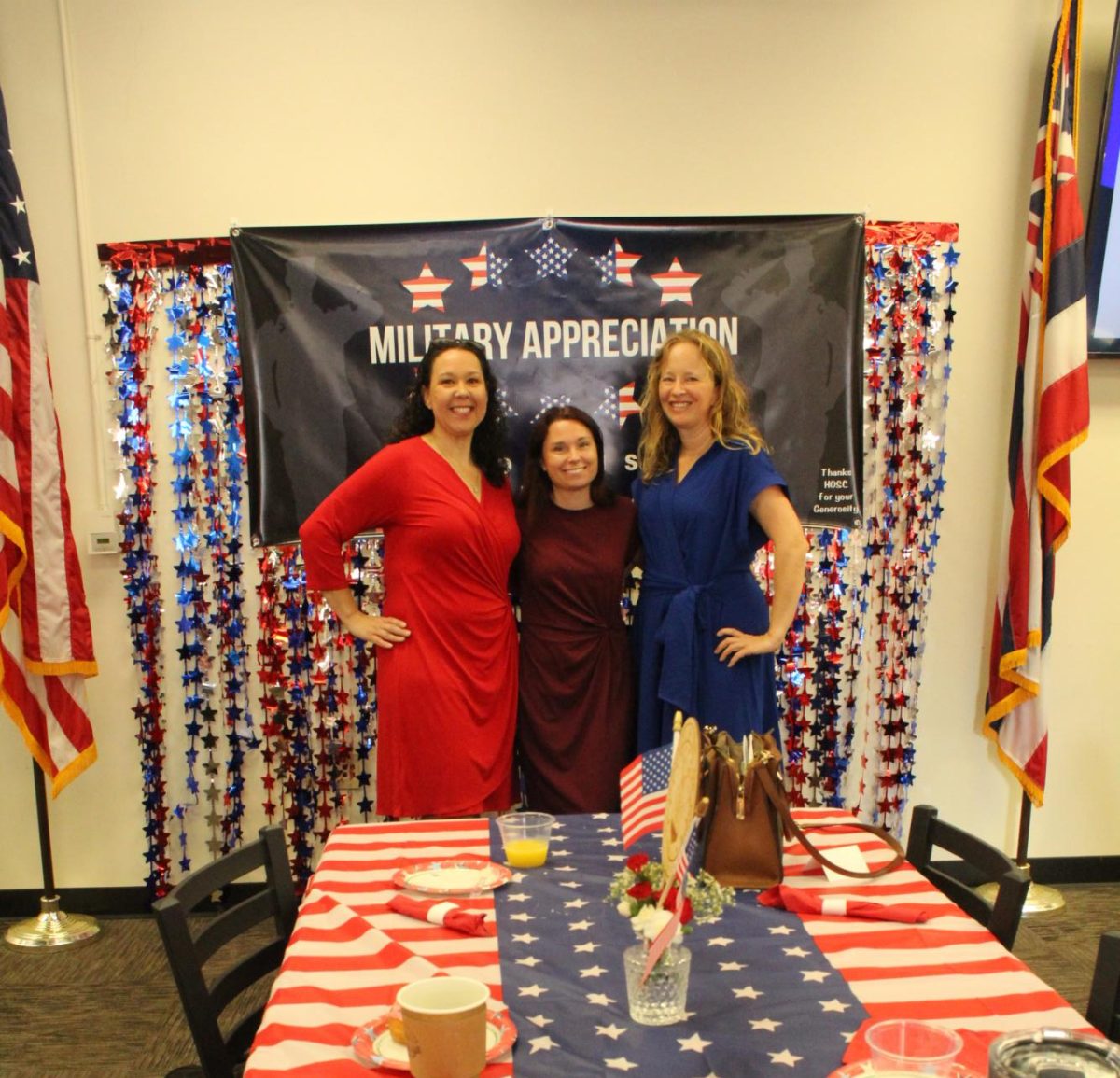 The Radford PTSA  helped organize the breakfast and decorate the event room.