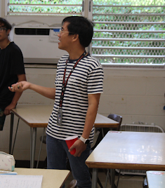 Rodney Barbra held a competition for his students to help them with a lesson in room 173 of Radford High on November 13, 2024. Photo taken by Liola Gutierrez.